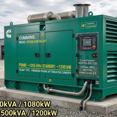 Cummins KTA50-GS8 Silent Diesel Generator